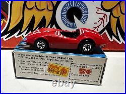 RARE! Leo India? Hot Wheels Red Second Wind Mattel Vintage All Original Box