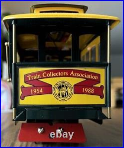 RARE McCoy 1988 TCA G Gauge San Francisco Cable Car Trolley With Original Box