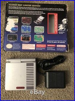 RARE Nintendo Game Boy Advance SP Classic NES Limited Edition In Original Box