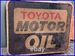 RARE & ORIGINAL Toyota Motor Oil Double Sided Light Box