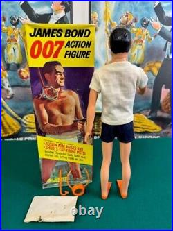 RARE Original 1960s 007 James Bond Action Figure 12- Original Box & Accessories