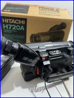RARE Original Box Vintage Hitachi VM-H720A HI8 8MM x24 Digital Zoom Camcorder