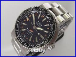 RARE! Oris TT1 Divers GMT Automatic Watch 7608 Original Box & Papers SERVICED