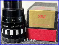 RARE SANKOR 35J ANAMORPHIC PROJECTION LENS With ORIGINAL BOX GOOD CONDITION