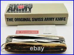RARE STAGHORN VICTORINOX Huntsman Swiss Army Knife NEW IN BOX