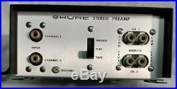 RARE Shure Stereo Preamplifier M64 AMTRAK Trains- New Old Stock withOriginal Box