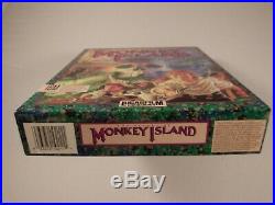 RARE The Secret of Monkey Island 5.25 PC LucasArts Original Complete BIG BOX