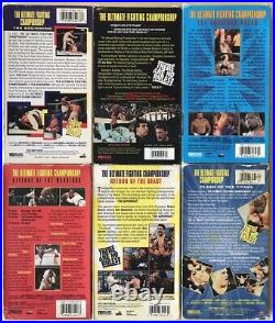 RARE The Ultimate Fighting Championship UFC 1 6 COMPLETE SET VHS Original Box