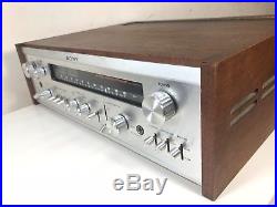 RARE VINTAGE Sony STR-6200F FM Stereo Receiver with WOOD CASE +IN ORIGINAL BOX