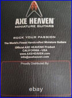 RARE VIP 2014 GEORGE STRAIT MINI GUITAR by AXE HEAVEN WithOriginal Box & Stand