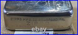 RARE Vintage 1940-41 Zippo 4BBL Original Insert withbox Engraved Cherry Blossoms