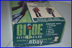 RARE Vintage 1964 GI JOE ACTION SAILOR Original Action Figure IN BOX WOW