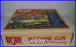 RARE Vintage 1965 GI JOE Original Action Figure MACHINE GUN EMPLACEMENT SET BOX