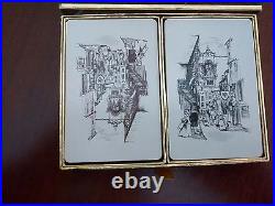 RARE Vintage 60s Mid-Century Barclays Bank Playing Cards 2 Sets Original Box