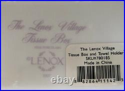 RARE Vintage Lenox Village Collection Porcelain Tissue Box Cover 2007 Retired