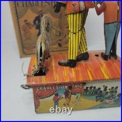 RARE Vintage Marx THE CHARLESTON TRIO Tin Windup Toy with Its ORIGINAL Box