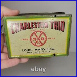 RARE Vintage Marx THE CHARLESTON TRIO Tin Windup Toy with Its ORIGINAL Box