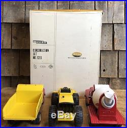 RARE Vintage Mini TONKA Construction Set No. 1210 Truck Toys With Original Box