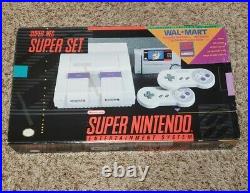 RARE WALMART Original Super Nintendo SNES Super Set BOX, STYROFOAM, POSTER ONLY