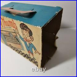 RARE vintage TOM THUMB TYPEWRITER 1950's with original box