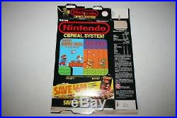 Ralston Nintendo Cereal System Super Mario/Zelda Vintage 1988 Cereal Box Rare