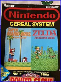 Ralston Nintendo Cereal System Super Mario/Zelda Vintage 1988 Cereal Box Rare