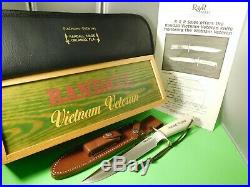 Randall Knives Vietnam Veteran #1 of 100 SS Box Sheath Case Brochure RARE