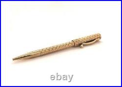 Rare 14 k Tiffany Co. Retro Pen Pencil with Original Box