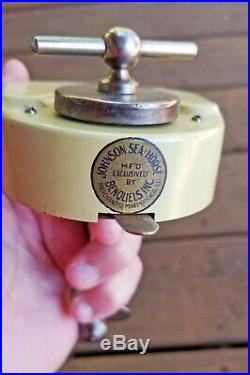 Rare 1920's Johnson Toy Outboard Windup Motor in original box