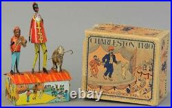 Rare 1920's Louis Marx Charleston Trio Wind-up Tin Toy With ORIGINAL BOX