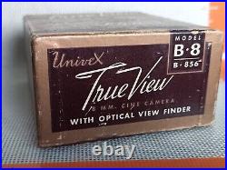 Rare 1939 Univex B8 Cine Camera with Viewfinder in Original Box, Plus Film