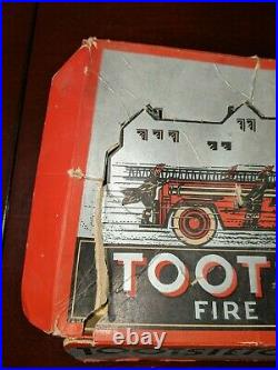 Rare 1950's Tootsietoy Fire Department Set with Original Box trucks parts restore