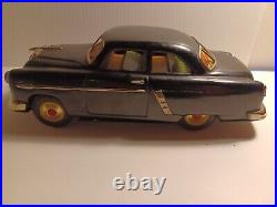 Rare 1951 Marusan Kosuge Black Ford Friction Tin Toy Car With Original Box