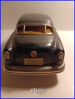 Rare 1951 Marusan Kosuge Black Ford Friction Tin Toy Car With Original Box