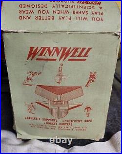 Rare 1960s Vintage Winnwell Hockey Cup / Jock / Supporter In Its Original Box
