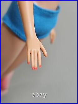 Rare 1963 Midge Freckle Teeth Sideeye Blonde Barbie Mattel Doll 860 Htf Blue Box