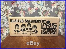 Rare 1964 Collectible Original Beatles Wing Dings Sneakers Shoes & Original Box