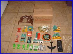 Rare 1966 Ideal Sears Batman JLA Minty PlaySet & Original Box
