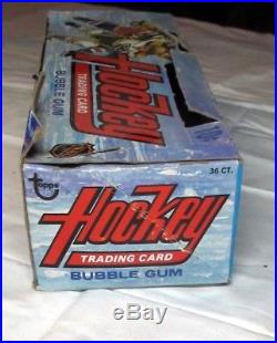 Rare 1973-74 Topps Hockey Cards Empty Store Display Box 24 Packs Nice Vg