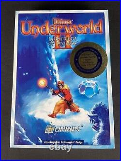 Rare 1992 Ultima Underworld II Origin Museum Big Box PC Excellent Condition
