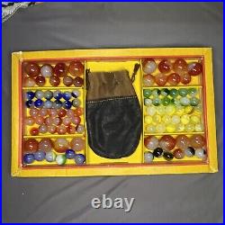 Rare Akro Agate Marbles Original Gift Box Akro Agate Company Box No. 300
