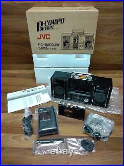 Rare Boombox JVC PC-M100JW Original Box Complete CLEAN Please Read Description