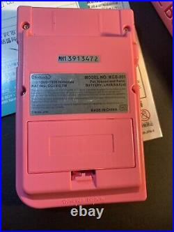 Rare Boxed Nintendo Gameboy Pocket Genuine Japanese Pink Version Like New