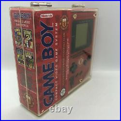 Rare Boxed Original Manchester United Nintendo Gameboy DMG in Hard Plastic Case