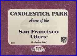 Rare CANDLESTICK PARK SF 49ers HTF DANBURY MINT, Original Box, no COO