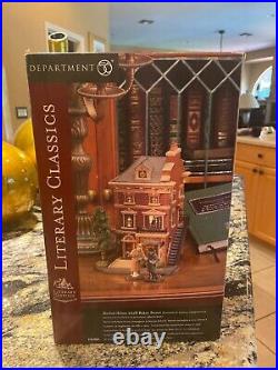 Rare Dept 56 Literary Classics Sherlock Holmes 221B Baker Street #58601 With Box