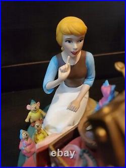 Rare Disney Cinderella Figure 45th Anniversary Music Box 1995 With Original Box