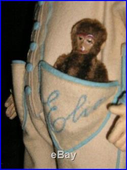 Rare Early Lenci Boy ELIO with Tiny Schuco Monkey Original Box MINT