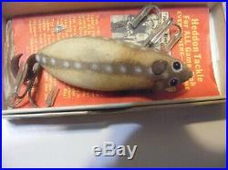 Rare Heddon Mouse Lure in Chipmonk with Correct Box and Paper