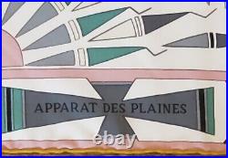 Rare Hermès Apparat Des Plaines Silk Scarf Original Box 90cm